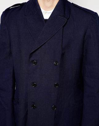 Reclaimed Vintage Military Overcoat