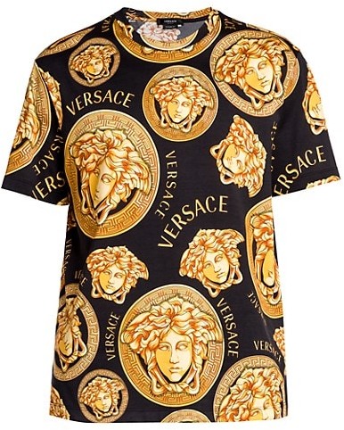 black and gold mens versace shirt