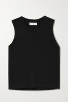 Thumbnail for your product : SABLYN Angie Cropped Ribbed Cashmere Tank - Black