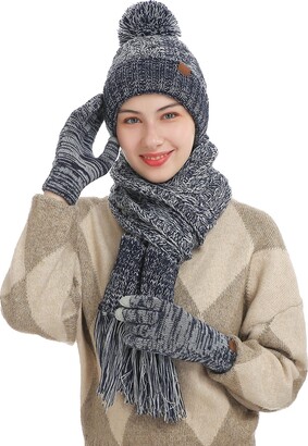 beanie scarf and