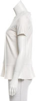 Thumbnail for your product : Brunello Cucinelli Knit Flounce Hem Top
