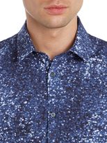 Thumbnail for your product : Kenneth Cole Men's Crantore pixel print satin shirt