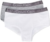 Thumbnail for your product : Calvin Klein Kids Pack Of Two Logo Trim Boxer Briefs
