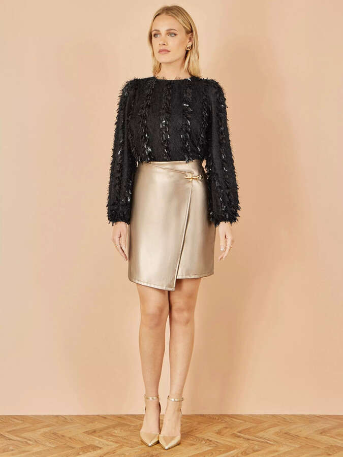 Skirts Nordstrom Faux Leather Skirt Size 16 Leather Wrap Skirt