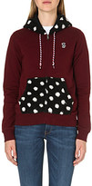 Thumbnail for your product : Chocoolate Polka-dot contrast zip-through hoody