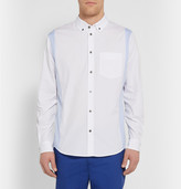 Thumbnail for your product : Marc by Marc Jacobs Contrast-Panelled Button-Down Collar Cotton Oxford Shirt