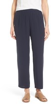 Thumbnail for your product : Eileen Fisher Women's Silk Georgette Crepe Straight Ankle Pants