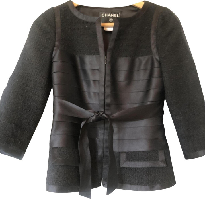 La petite veste noire cashmere short vest Chanel Pink size XS International  in Cashmere - 35458927