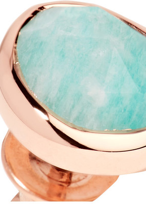 Monica Vinader Siren Rose Gold Vermeil Amazonite Earrings - Turquoise