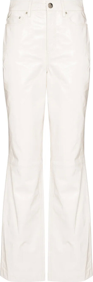 REMAIN Lynn leather straight-leg trousers