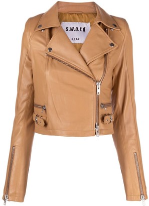 S.W.O.R.D 6.6.44 Fitted Leather Jacket