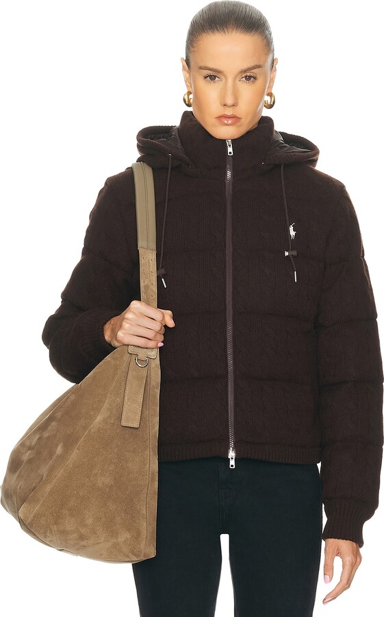 Polo Ralph Lauren Puffer Coat in Chocolate