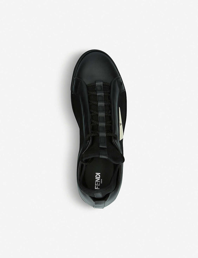 fendi monster knitted trainers