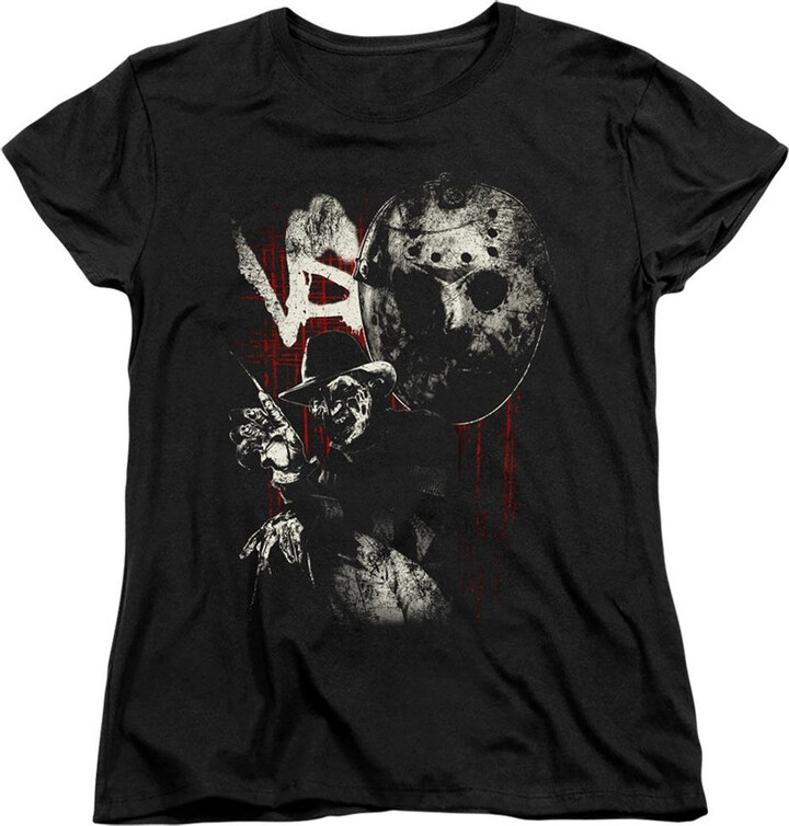 Gildan Freddy Vs Jason Scratches Short Sleeve Women´s Tee / T-Shirt
