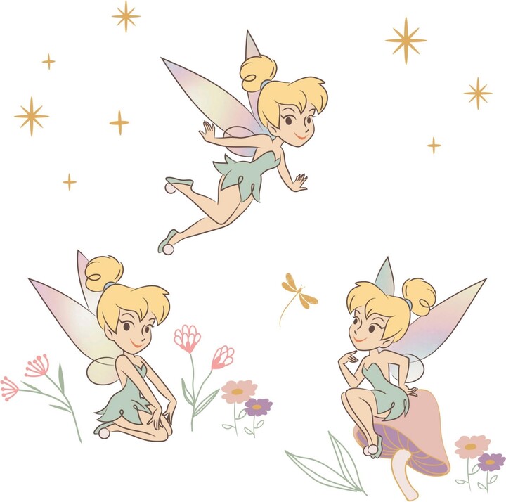Bedtime Originals Disney Baby Tinker Bell Garden/Floral Wall Decals/Stickers