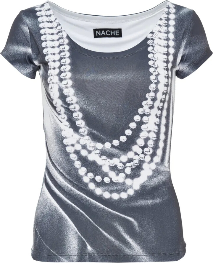 Hache pearl-print T-shirt