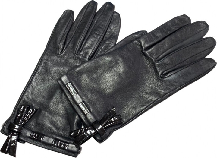 Louis Vuitton Monogram Shadow Classic gloves Black Leather ref.233896 -  Joli Closet