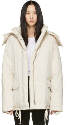 Helmut Lang Off-White Down Puffer Jacket