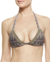 Thumbnail for your product : Tori Praver Swimwear Windward Halter-Neck Bikini Top