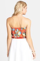 Thumbnail for your product : Mimichica Mimi Chica Floral Print Crop Tube Top (Juniors)