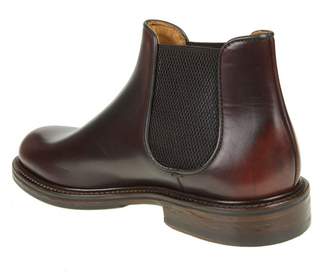 Doucal's Leather Boots And Color Bordeaux