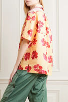 Thumbnail for your product : Wales Bonner Havana Floral-print Cotton-poplin Shirt - Yellow