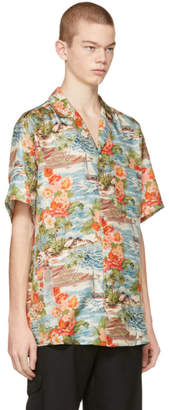 Off-White Multicolor Silk Hawaiian Shirt
