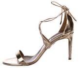 Thumbnail for your product : Aquazzura Metallic Leather Sandals