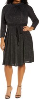 Thumbnail for your product : Eliza J Sparkle Knit Long Sleeve Dress