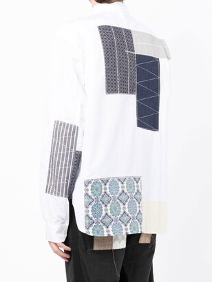 Junya Watanabe Patchwork Long-Sleeve Shirt