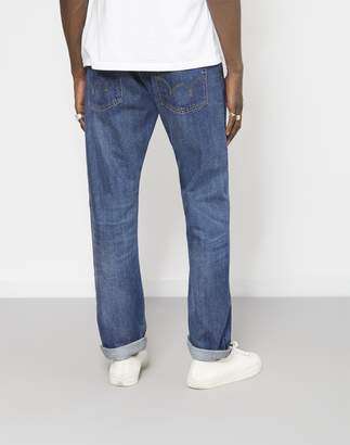 Edwin ED-55 Regular Tapered Red Listed Raw Selvage Denim Jeans Retro Blue