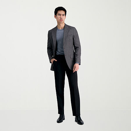 Haggar Premium Comfort Mens Straight Fit Dress Flat Front Pant