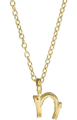 N. Chupi Letter Whisper My Name Twig Initial Necklace