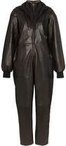 Thumbnail for your product : Montana Hooded Leather Jumpsuit