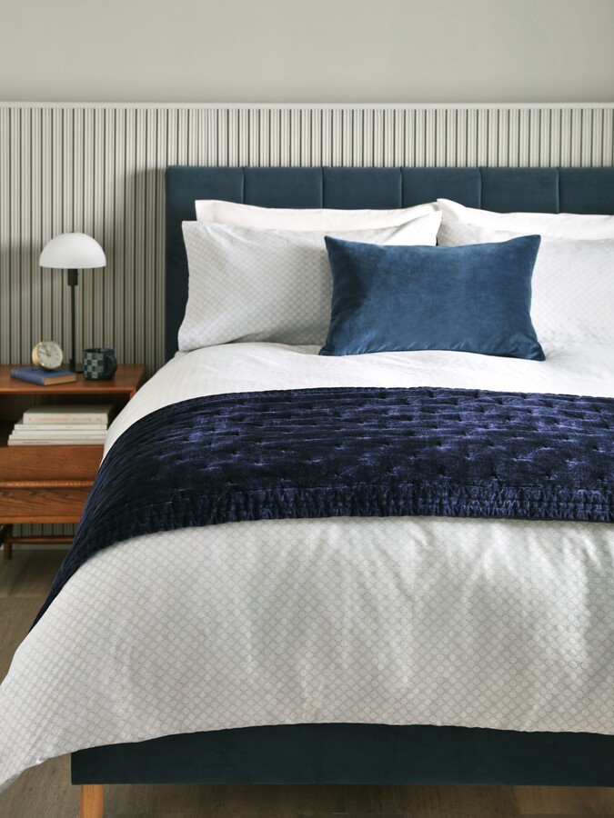 John Lewis Partners Velvet Buttoned Bed Runner ShopStyle