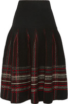 Thumbnail for your product : M Missoni Plaid stretch-terry midi skirt