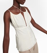 Thumbnail for your product : Totême Gathered silk top