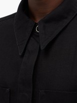 Thumbnail for your product : Lemaire Garment-dyed Cotton-twill Overshirt - Black