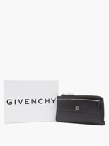 Thumbnail for your product : Givenchy 4g-chain Zipped Leather Cardholder - Black