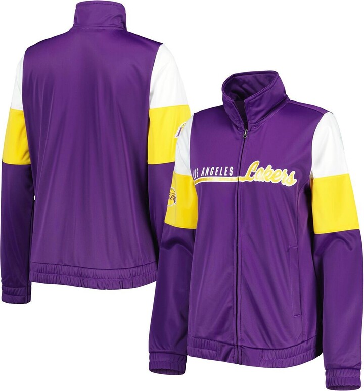 Women's Jordan Brand Purple Los Angeles Lakers Courtside Statement Edition Pullover Hoodie Size: Large