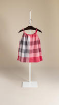 Thumbnail for your product : Burberry Check Cotton Top