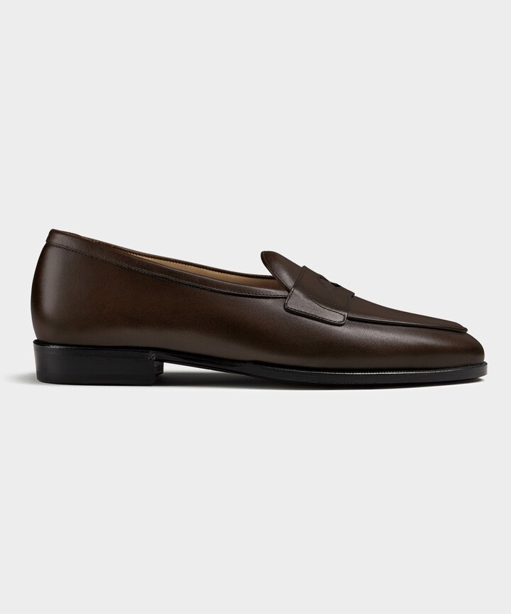 Baudoin & Lange Leather Grand Fleurus Penny Loafer in Brown