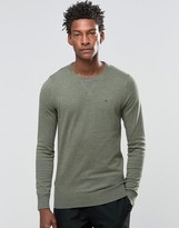 Thumbnail for your product : Tommy Hilfiger Sweater With Flag Logo In Green
