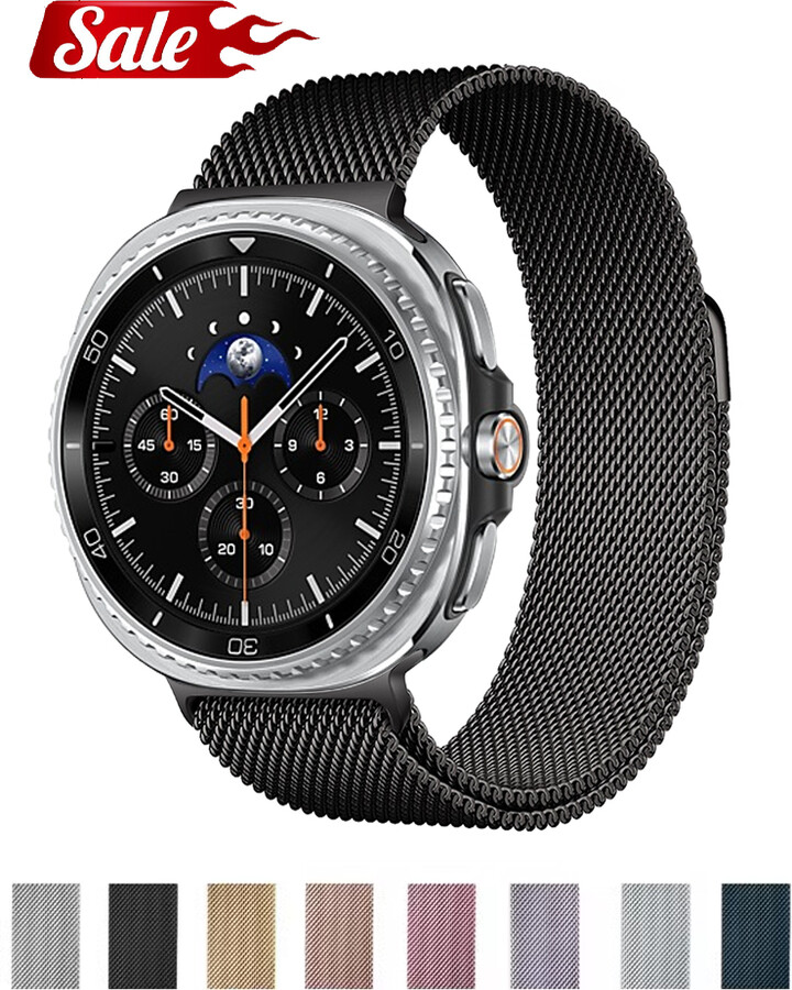 NEY Stainless Steel Band For Samsung Galaxy 8 Classic 46mm 44mm 40mm Magnetic Milanese Wrist correa Bracelet Galaxy Watch 8 Straps