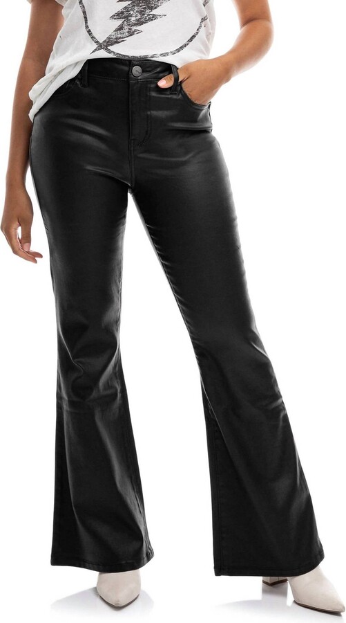 1822 Denim 33" Coated Bootcut Jean In Black