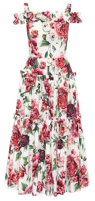 Dolce & Gabbana Floral-printed cotton dress