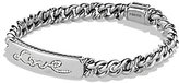 Thumbnail for your product : David Yurman Petite Pavé Curb Link Love ID Bracelet with Diamonds