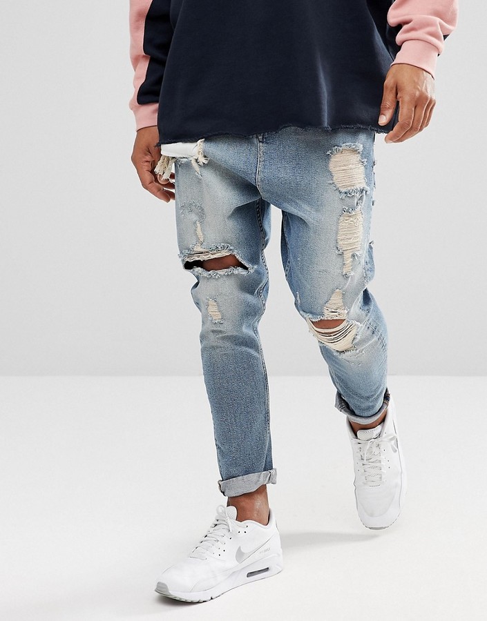 Mens Drop Crotch Jeans | Shop the world's largest collection of fashion |  ShopStyle UK