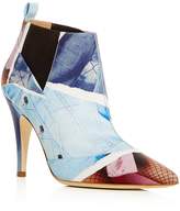 Thumbnail for your product : Moschino Women's Leather Pointed Toe High Heel Booties