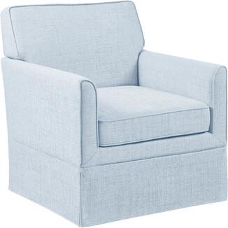 Blue Upholstered Slipcover Chair, Classic Style For Everywhere, Solid Wood Legs, Plywood Frame, Sinuous Spring Cushion, High Foam, Removable Seat, Con